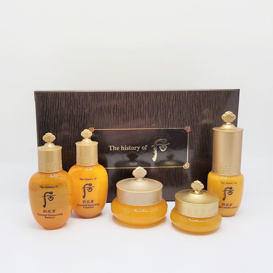 Whoo 5 Travel Kits + OHUI SUN Cream Samples 30ea/1oz + Eye Patch 1 Pack(30ea)