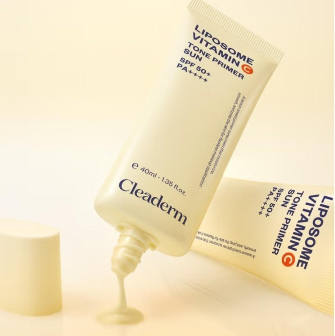 Cleaderm Liposome Vitamin C Freckle Ampoule Balm Pact(No. 23) 10g+Tone Primer Sun 40ml