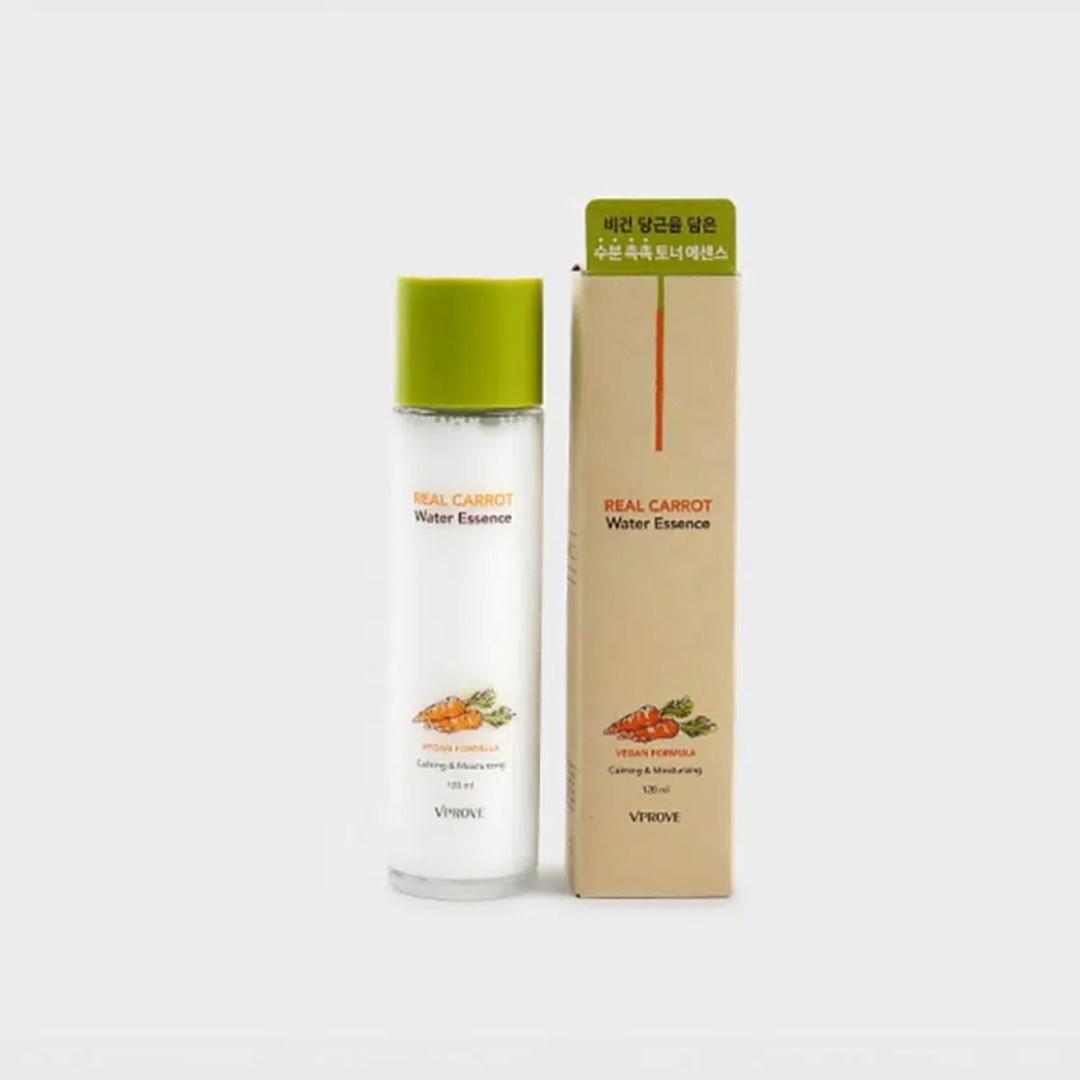 VPROVE Real Carrot Cream 50ml+Water Essence 120ml-Vegan-Soothing-Radiant Skin