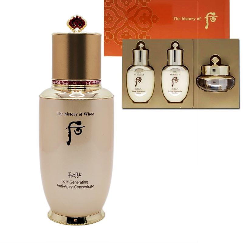 The history of Whoo Self-Generating Anti-Aging Concentrate 120 Pcs 2024 New Version