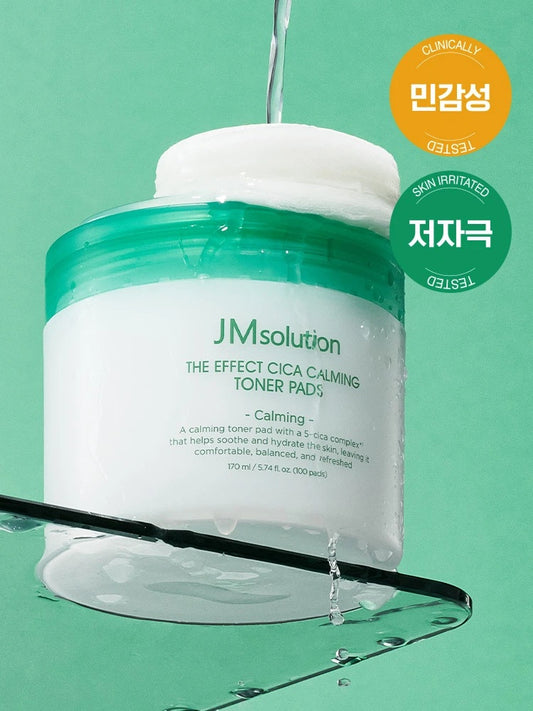 1+1/🌿 JMsolution The Effect Cica Calming Toner Pad (170ml / 100 Pads)