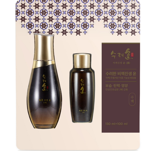 Sooryehan Bichaek Ginseng Yun Toner 150ml + 100ml/Wrinkle/Brightening/Ginseng