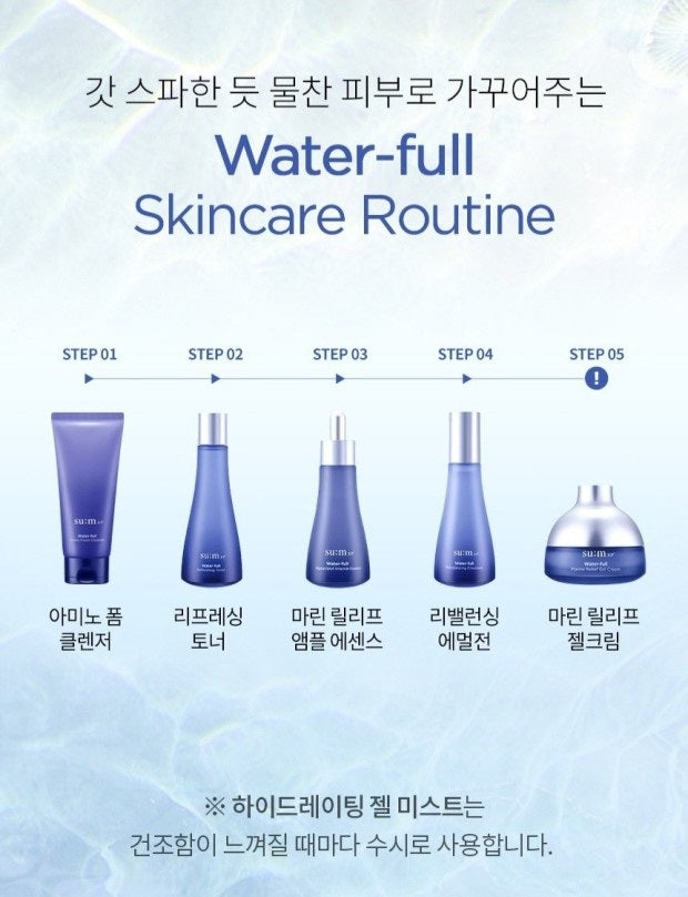 Sum 37 Water Full Marine Reblancing Gel Lotion + Essence 30EA/su:m37