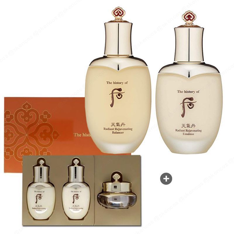 The History of Whoo Cheongidan Radiant Balancer+Emulsion+Sulwhasoo Ginseng 4Kits