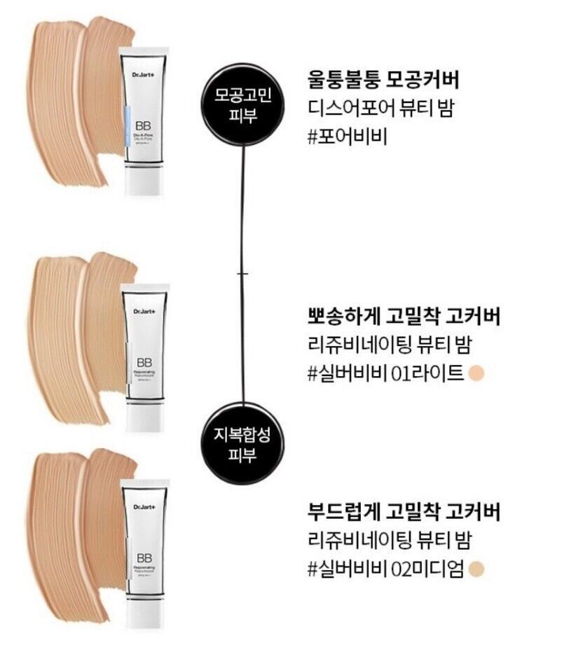 Dr.Jart+ Rejuvenating BB Beauty Balm 02 Medium/50ml/Sensitive Skin/High Cover