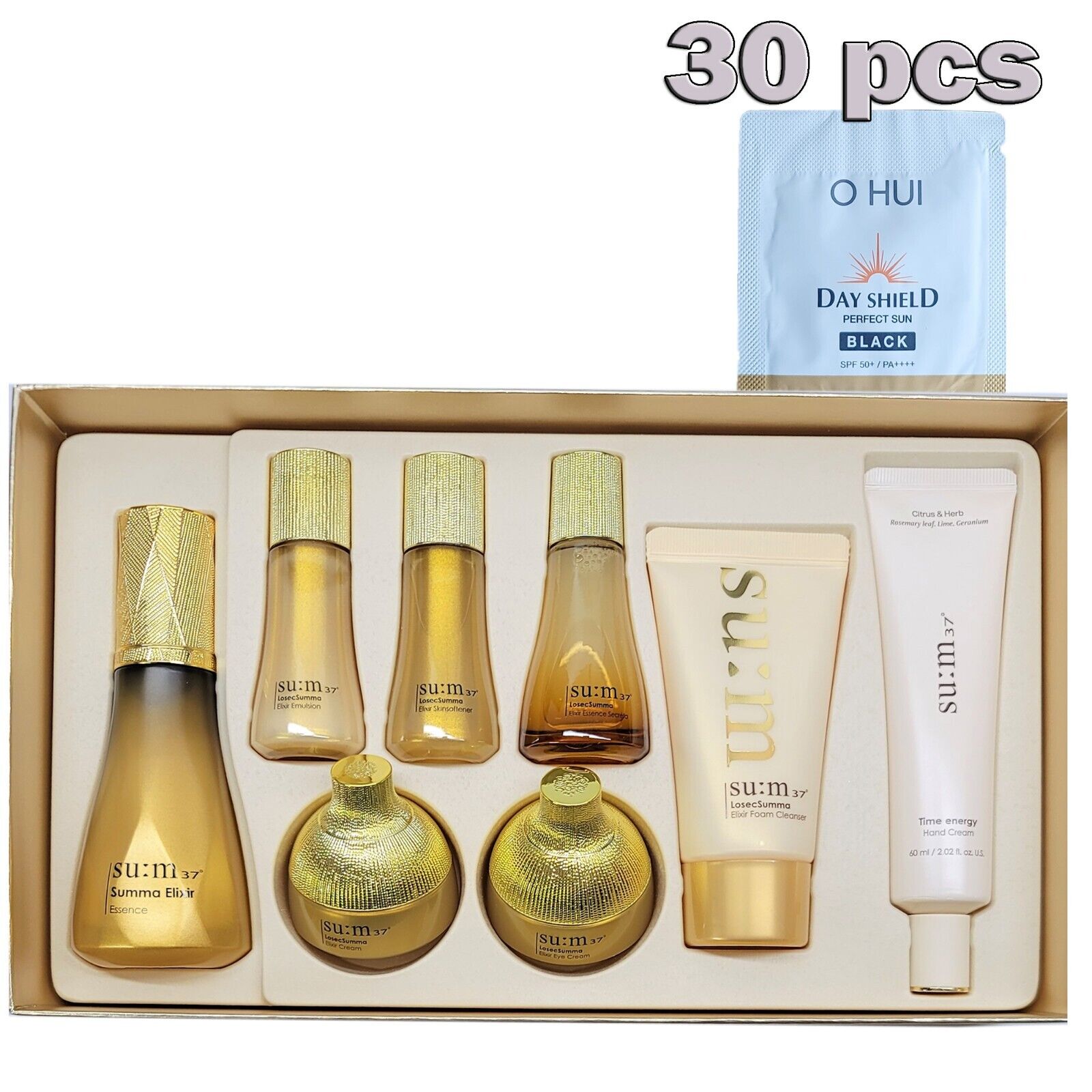 Sum 37 Losec Summa Elixir 8 Miracle Power Essence 60ml+Kits Set+O