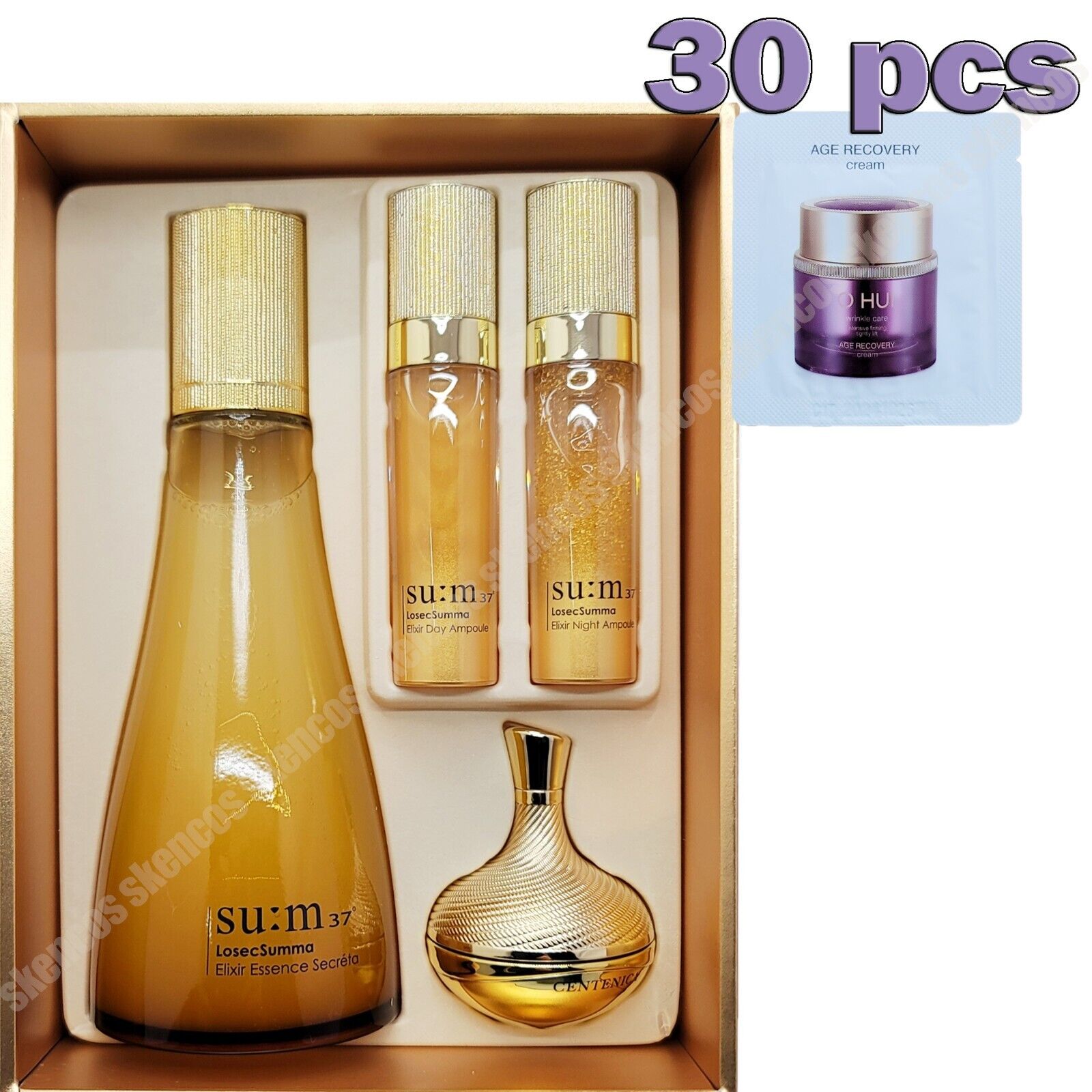 Sum37/Su:m37-Losec Summa Elixir Essence Secreta 230ml/7.7fl.oz Set+Cream  Sample