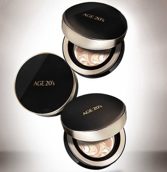 AGE 20's Signature Essence Cover Pact Intense Cover SPF50+/PA++++/Case + Refill 2EA set