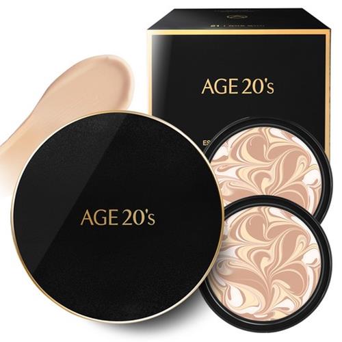 AGE 20's Signature Essence Cover Pact Intense Cover SPF50+/PA++++/Case + Refill 2EA set