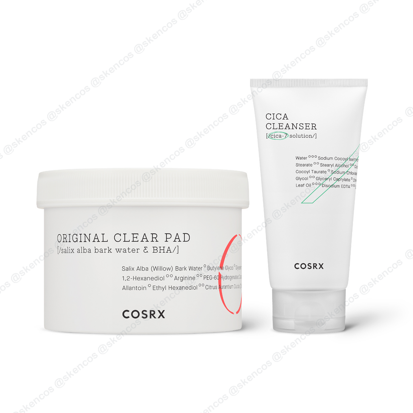 COSRX One Step Original Clear Pad 70 Pads & Pure Fit Cica Cleanser 150ml