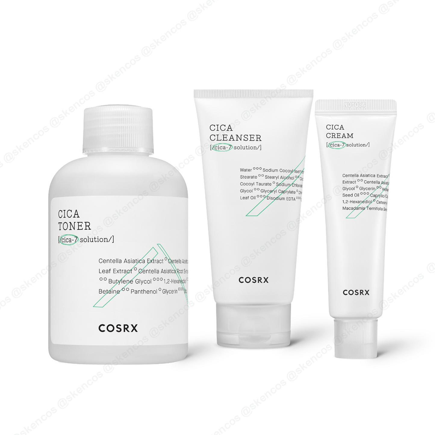 COSRX Pure Fit Cica Toner 150ml & Cream 50ml & Cleanser 150ml