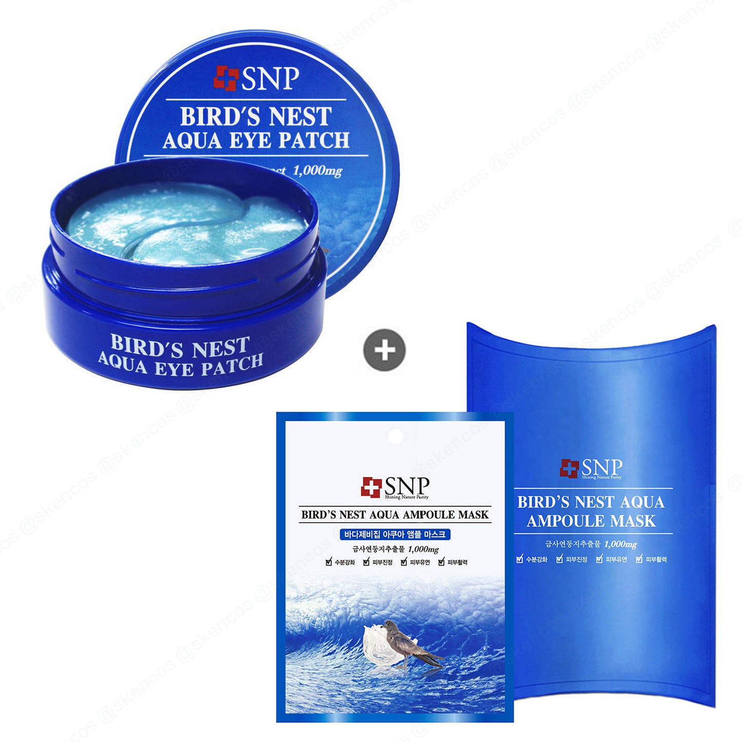 SNP Bird's Nest Aqua Ampoule Sheet Mask (10 Sheets)