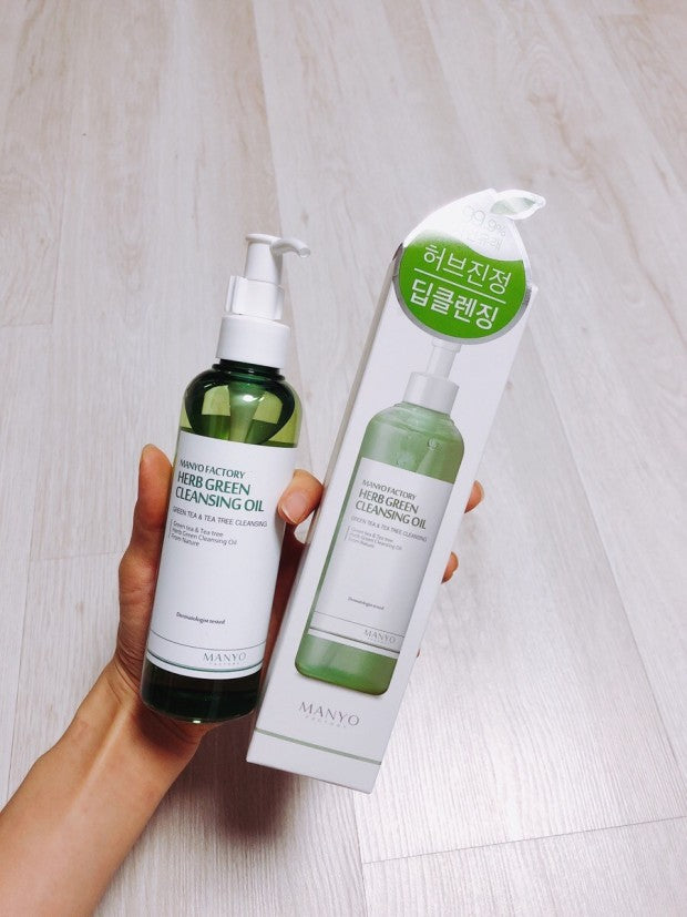 Manyo Factory 草本绿色卸妆油 200ml/毛孔堵塞/温和/问题肌肤