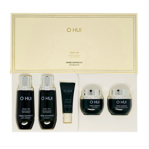 OHUI Prime Advancer Set/Travel Kit/5 pcs/Toner+Emulsion+Cream+