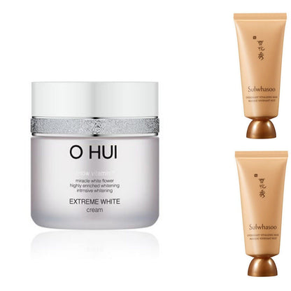 OHUI Extreme White Cream50ml/Dark Spots+Sulwhasoo Clarifying/Overnight Masks70ml