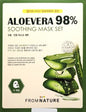 FROM NATURE ALOEVERA 98% Soothing Mask 20 Sheets/9 Herbs /Korea/Hydration