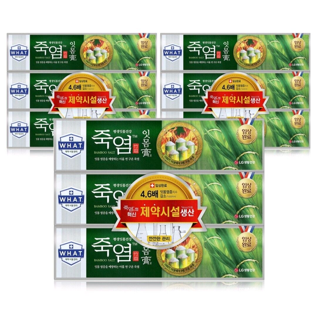 6PCS LG Healthcare ItMomGo Bamboo Salt Toothpaste for Sensitive Gum 120gx6/Korea