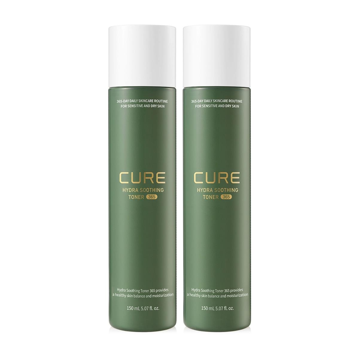 Cure Hydra 365 Soothing Toner+Emulsion /Aloe/Vegan/Brightening/Wrinkle/Centella