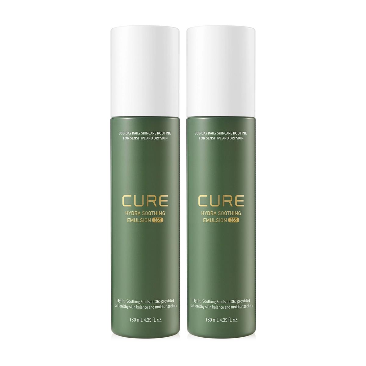 Cure Hydra 365 Soothing Toner+Emulsion /Aloe/Vegan/Brightening/Wrinkle/Centella