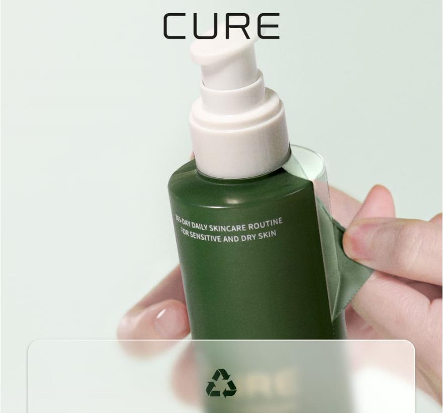 Cure Hydra 365 Soothing Toner+Emulsion /Aloe/Vegan/Brightening/Wrinkle/Centella