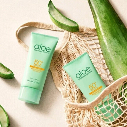 [1+1]Holika Holika aloe Waterproof Sun Cream 2.36fl.oz.x 2EA/SPF50+ PA++++/Fresh