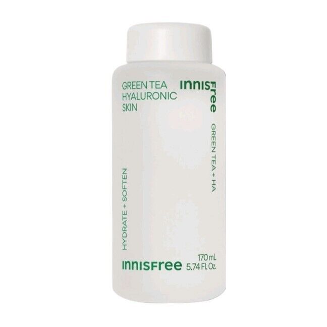 Innisfree New Green Tea Hyaluronic Toner/Skin 170ml-Calming, Dead Cells,Soothing