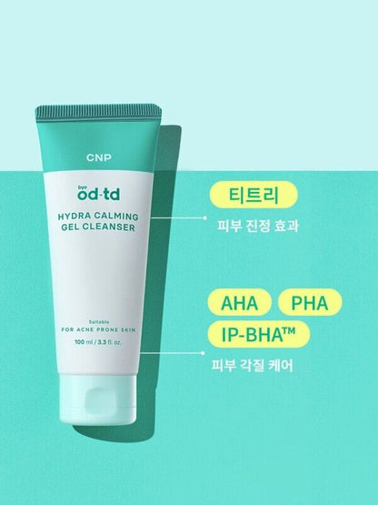 1+1/CNP bye od-td Hydra Calming Gel Cleanser 100ml/3.3 fl.oz.Exfoliating/Calming