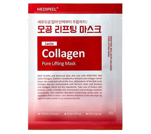 10 ct/Medipeel Collagen Pore Lifting Mask 30ml/Red Lacto Collagen