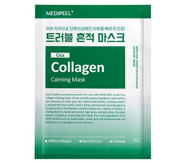 10 ct/Medipeel Cica Collagen Calming Mask 30ml/Sebum/Blemishes/Pore/Oily Skin