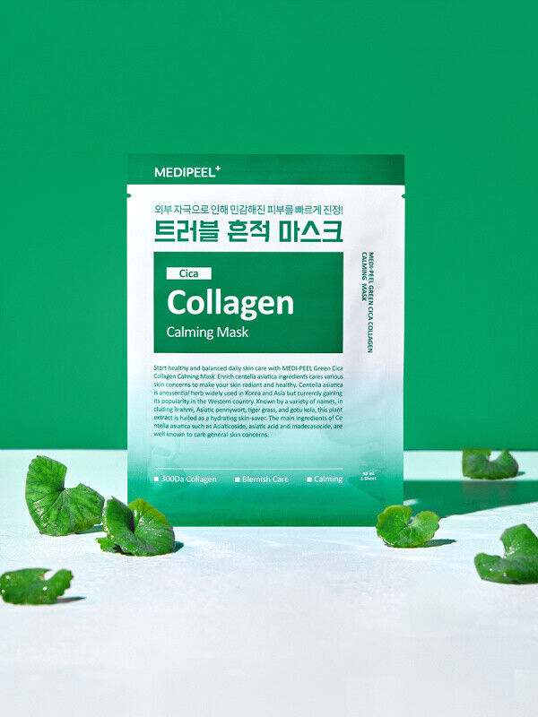 10 ct/Medipeel Cica Collagen Calming Mask 30ml/Sebum/Blemishes/Pore/Oily Skin