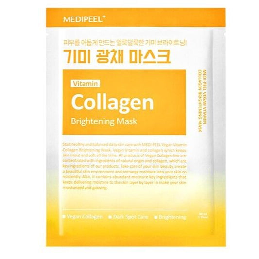 10 ct/Medipeel Vitamin Collagen Brightening Mask 30ml/Blemishes/Freckles/Pores