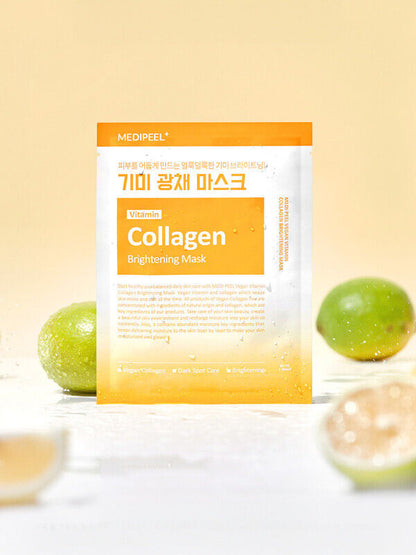 10 ct/Medipeel Vitamin Collagen Brightening Mask 30ml/Blemishes/Freckles/Pores