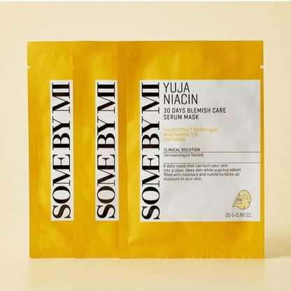 20 ct/SOME BY MI Yuja Niacin Blemish Care Serum Mask/Brightening/Citron/Korea