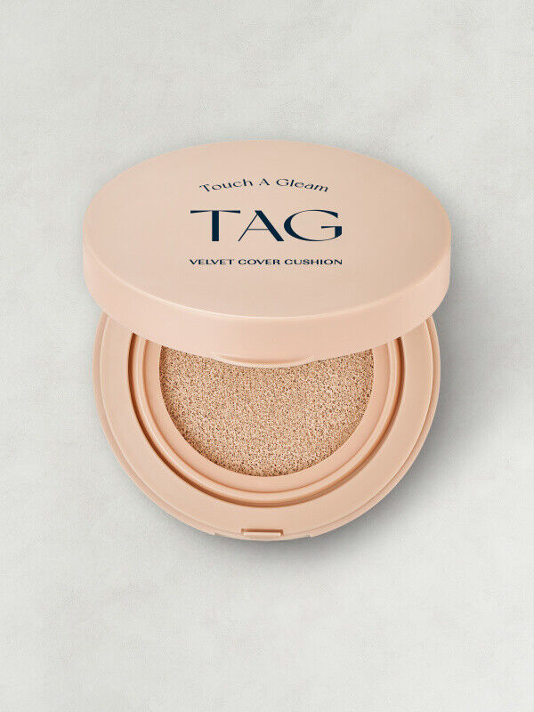 1+1/TAG Velvet Cover Cushion/01Pale Light/02Nude Light/SPF50+/Long Lasting