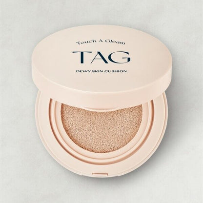 1+1/TAG Dewy Skin Cushion/01Pale Light/02Nude Light/SPF50+/Long Lasting/Korea