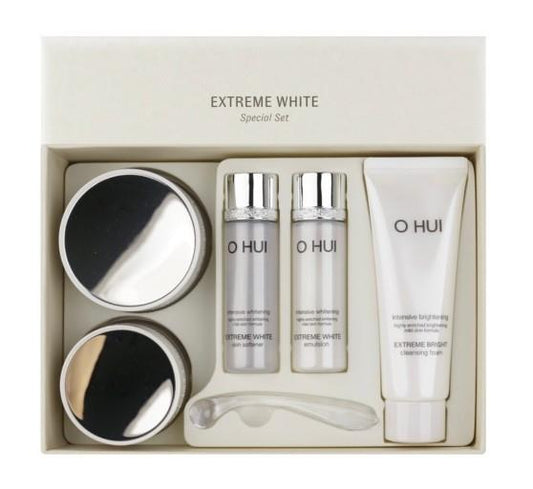 OHUI Extreme White Cream Set 50+20ml+Cleansing Foam+Kits/Brightening/Dark Spots