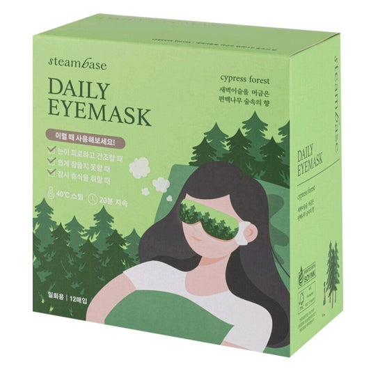 Steambase Daily Eyemask 12 Sheets/1box/Aroma Therapy/Thermal /Insomnia/cypress