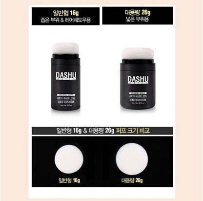 DASHU Daily Anti-Hair Loss Hair Cushion 26g+Fixer Mist/Natural Black/Water Proof