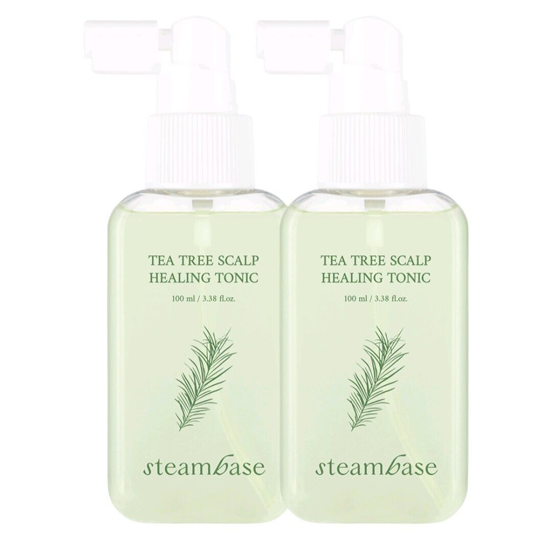 2EA / steambase Tea Tree Scalp Healing Tonic 100 ml/ 3.38 fl.oz/Calming/itching