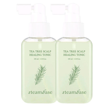 2EA / steambase Tea Tree Scalp Healing Tonic 100 ml/ 3.38 fl.oz/Calming/itching