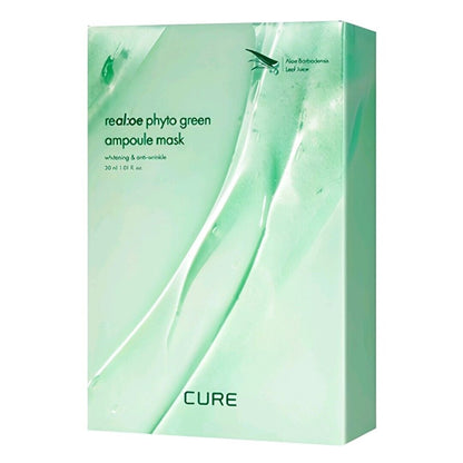 CURE real:oe phylo green ampoule mask 1oz x 10Sheets/Real Aloe/Soothing & Cooler