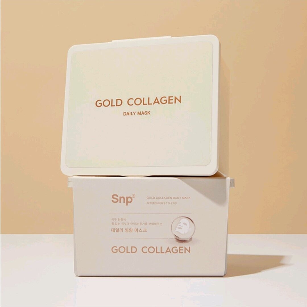 SNP Gold Collagen Daily Mask 30 Sheets/Wrinkle/Anti-Aging/Moisture/Pulling Out