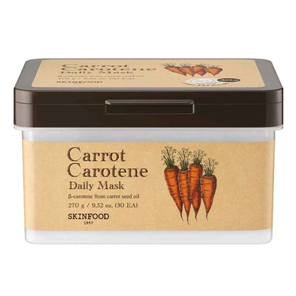 SKINFOOD Carrot Carotene Daily Mask 30EA/Pulling Out/5 Min.Quick/Soft/Thin Sheet