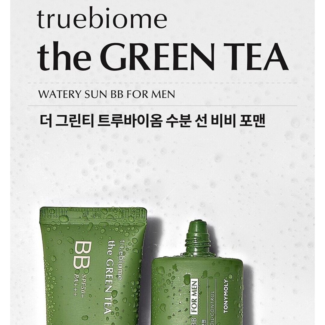 TONYMOLY truebiome the GREEN TEA WATERY SUN BB for MEN/Natural/Pore/Oily skin