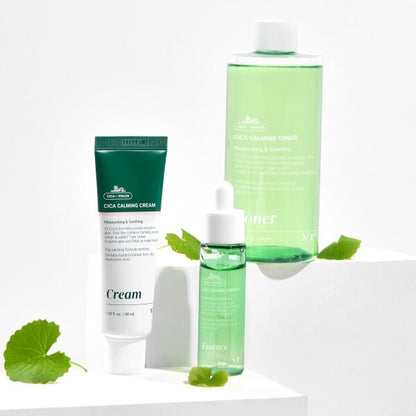 VT COSMETICS Cica Calming Cream 50ml+Toner+300ml/Centella Asiatica/Sensitive