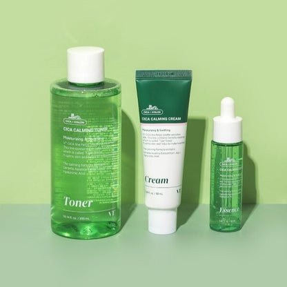 VT COSMETICS Cica Calming Cream 50ml+Toner+300ml/Centella Asiatica/Sensitive