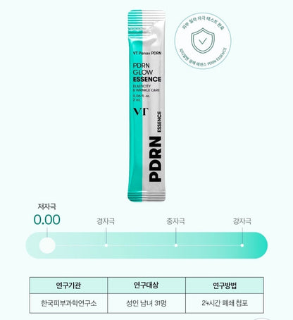 VT PDRN Glow Toner 200ml+Glow Essence 2ml x 6ea/Moisture/Elasticity/Daily Care