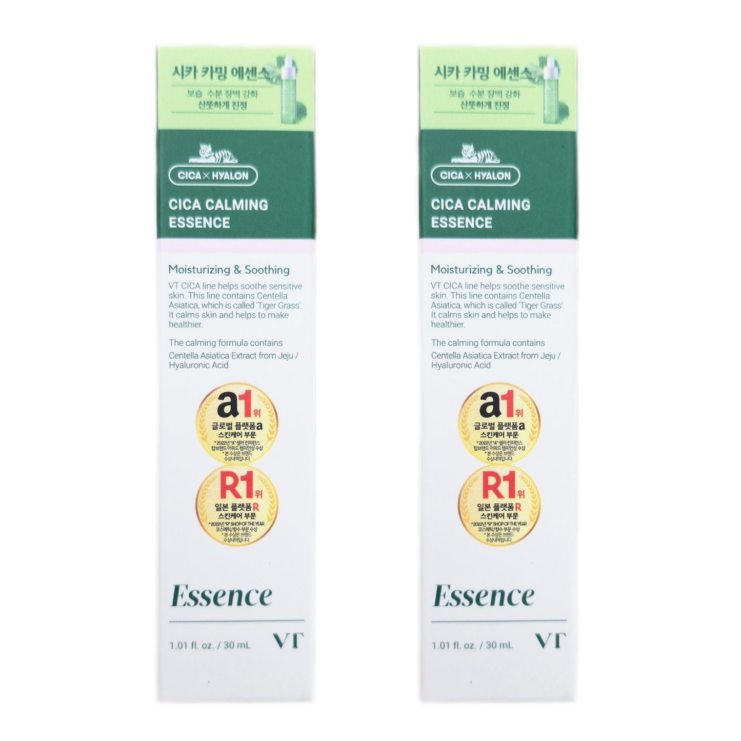 2EA/ VT COSMETICS Cica Calming Essence 30ml/Centella Asiatica/Sensitive/Moisture