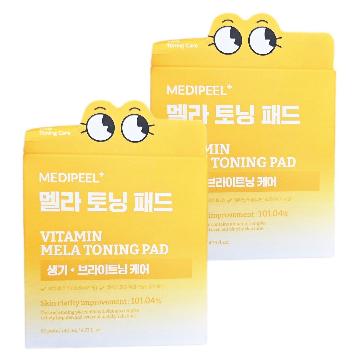 1+1/MEDIPEEL Vitamin Mela Toning Pad 2.0 /50 PADS 140 ml/Brightening/Glow Skin