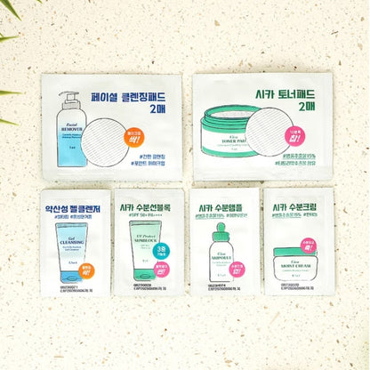 5 Pack/6 Steps/AS:US/Cica Calming Facial Kit/Cleansing/Skincare/Sun